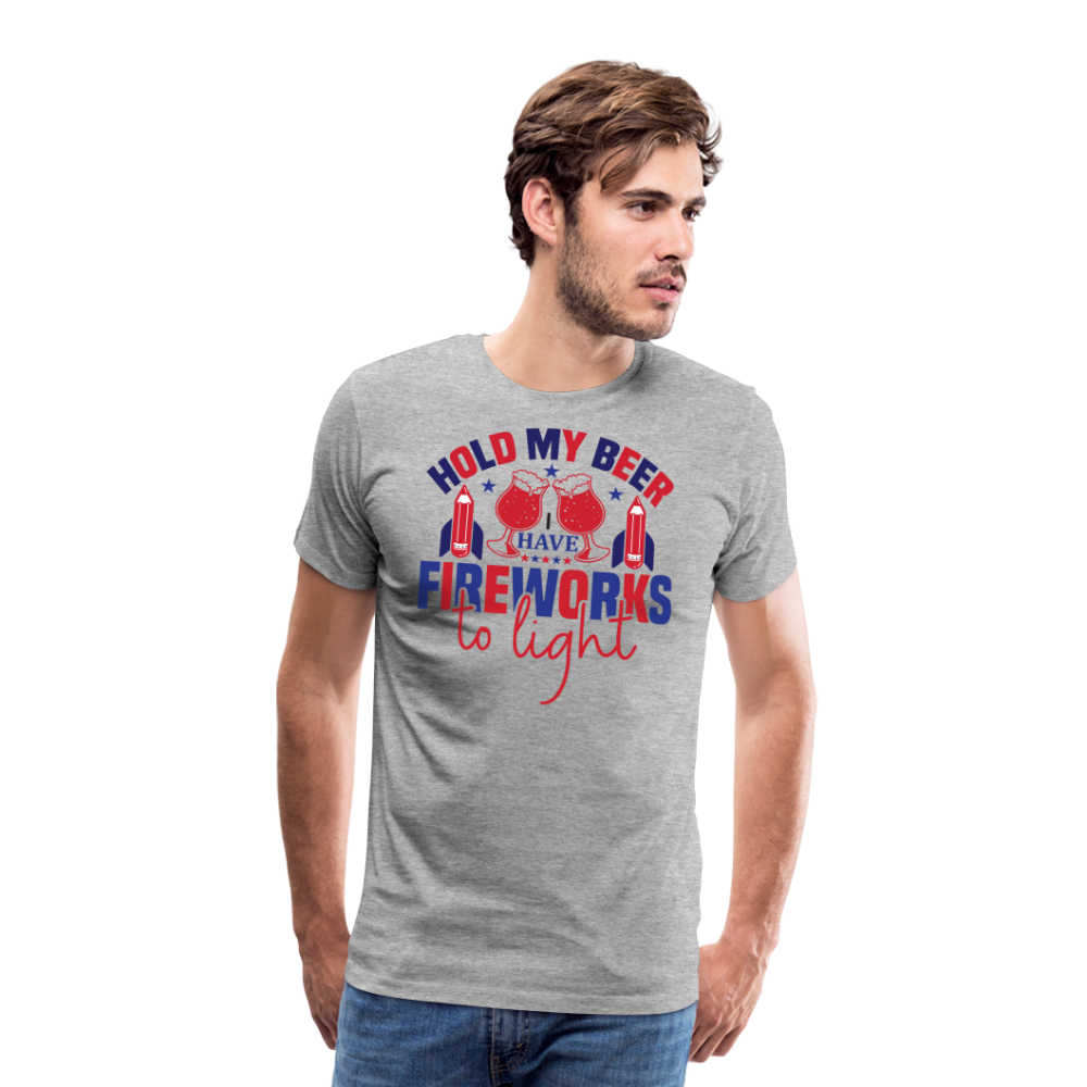 "Hold My Beer" 4th of July Men's Premium T-Shirt